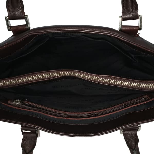Pre-owned Burberry House Check Canvas Tote Brown