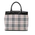 Miniatyrbild 1 av 10: Pre-owned Burberry House Check Canvas Tote Brown