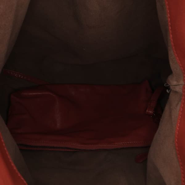 Pre-owned Bottega Veneta Vitello Mosaico Laque Tote Red