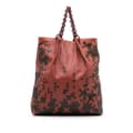 Miniatyrbilde 1 av 10: Pre-owned Bottega Veneta Vitello Mosaico Laque Tote Red