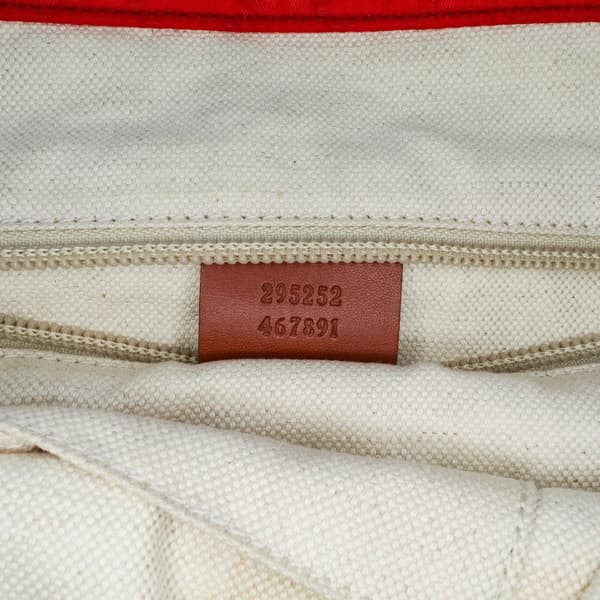 Pre-owned Gucci GG Canvas Tote Red