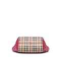Miniatyrbild 3 av 9: Pre-owned Burberry Small Haymarket Check Coated Canvas Canterbury Tote Brown