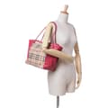 Miniatyrbild 9 av 9: Pre-owned Burberry Small Haymarket Check Coated Canvas Canterbury Tote Brown