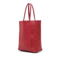 Miniatyrbilde 2 av 10: Pre-owned Bottega Veneta Nappa Intrecciato Tote Red