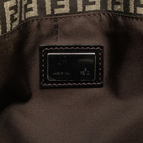Pre-owned Fendi Zucchino Canvas Tote Brown