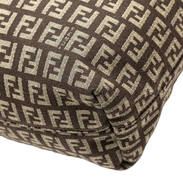 Pre-owned Fendi Zucchino Canvas Tote Brown