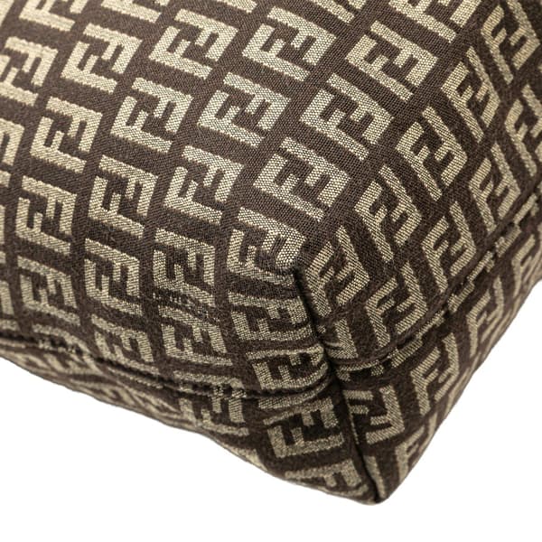 Pre-owned Fendi Zucchino Canvas Tote Brown