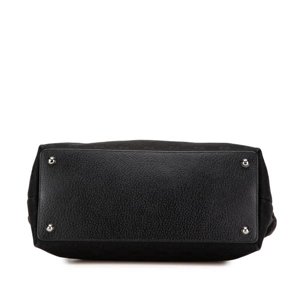 Pre-owned Gucci GG Canvas Eclipse Tote Black