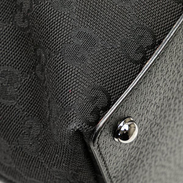 Pre-owned Gucci GG Canvas Eclipse Tote Black