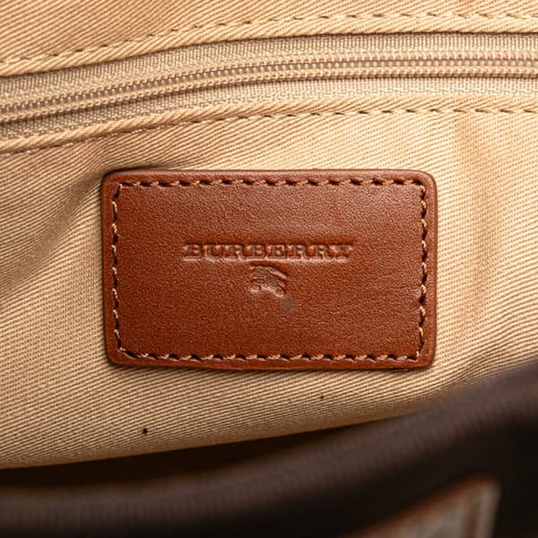 Pre-owned Burberry Canvas Tote Brown