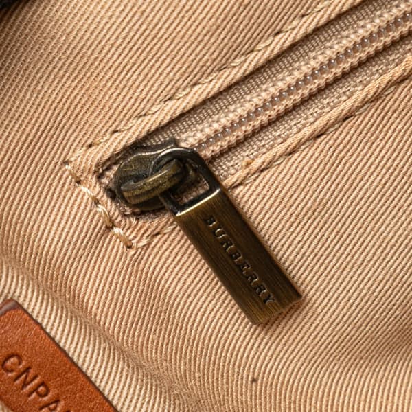 Pre-owned Burberry Canvas Tote Brown