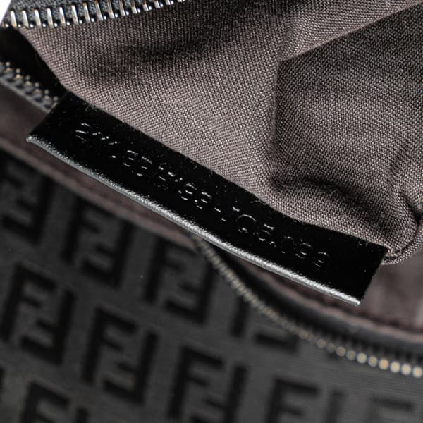 Pre-owned Fendi Zucchino Canvas Tote Black