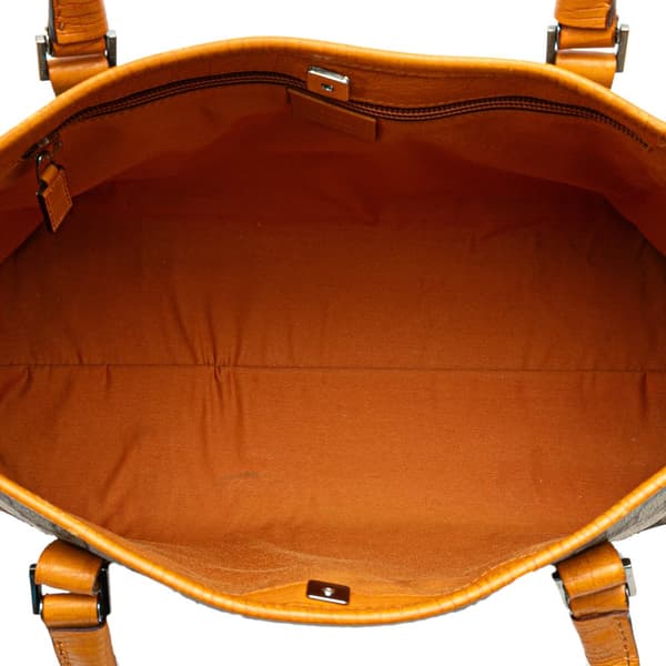 Pre-owned Gucci GG Supreme Joy Tote Brown