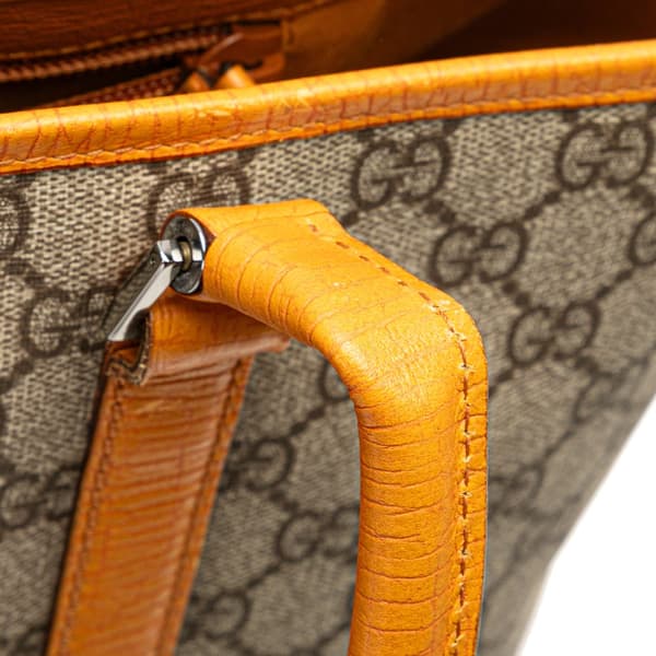 Pre-owned Gucci GG Supreme Joy Tote Brown