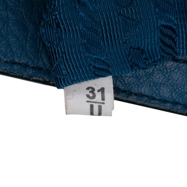 Pre-owned Prada Vitello Daino Tote Blue
