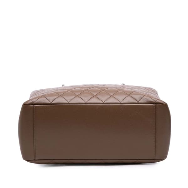 Pre-owned Chanel Caviar Grand Shopping Tote Brown
