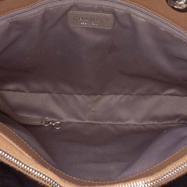 Pre-owned Chanel Caviar Grand Shopping Tote Brown