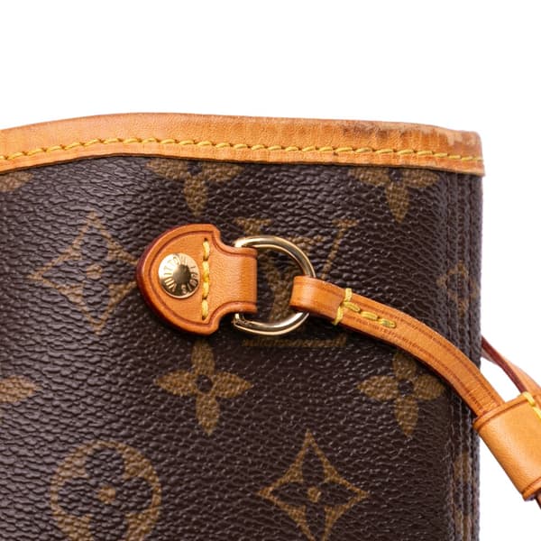 Pre-owned Louis Vuitton Monogram Neverfull PM Brown