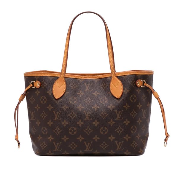 Pre-owned Louis Vuitton Monogram Neverfull PM Brown