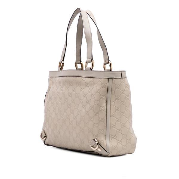 Pre-owned Gucci Guccissima Abbey D Ring Tote Brown