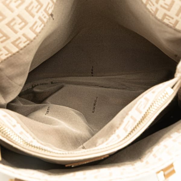 Pre-owned Fendi Zucchino Canvas Tote Brown