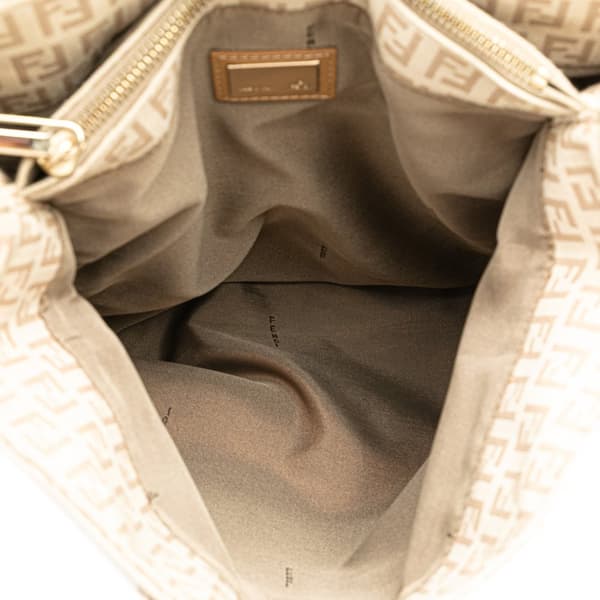 Pre-owned Fendi Zucchino Canvas Tote Brown