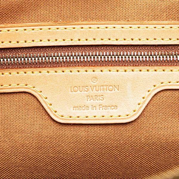 Pre-owned Louis Vuitton Monogram Cabas Piano Brown