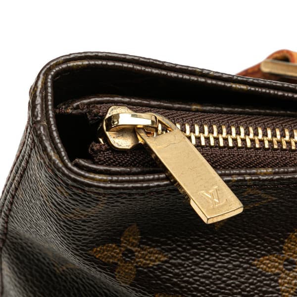 Pre-owned Louis Vuitton Monogram Cabas Piano Brown