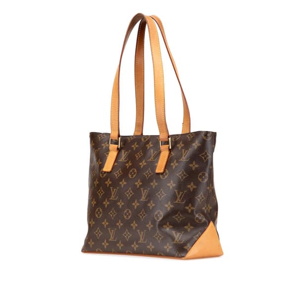 Pre-owned Louis Vuitton Monogram Cabas Piano Brown