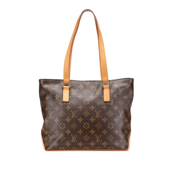 Pre-owned Louis Vuitton Monogram Cabas Piano Brown