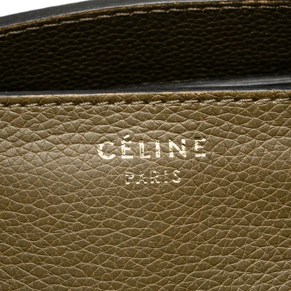 Pre-owned Celine Mini Calfskin Luggage Tote Brown