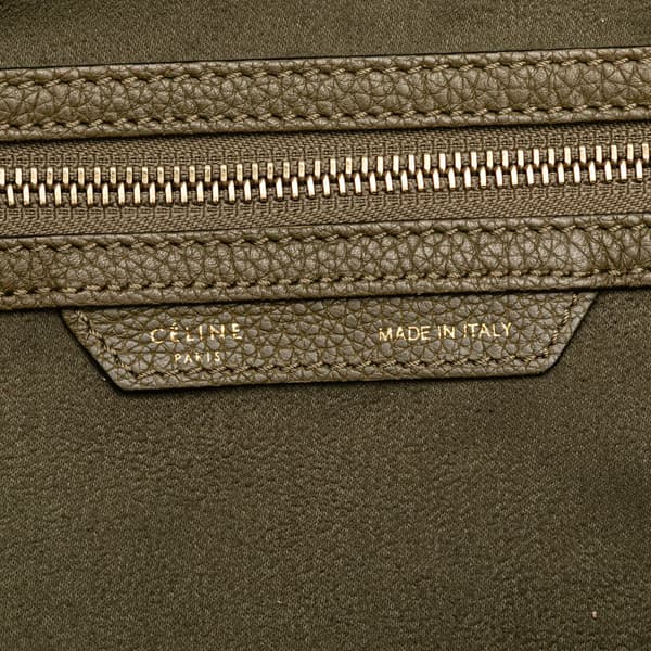 Pre-owned Celine Mini Calfskin Luggage Tote Brown