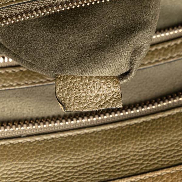 Pre-owned Celine Mini Calfskin Luggage Tote Brown