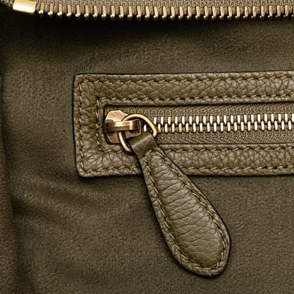 Pre-owned Celine Mini Calfskin Luggage Tote Brown