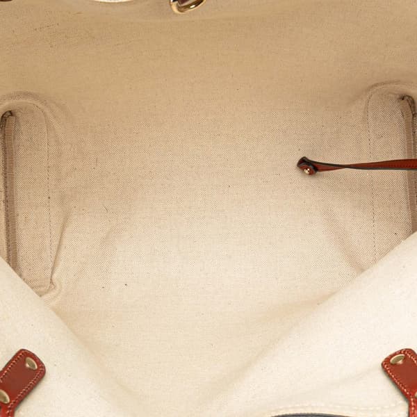 Pre-owned Gucci GG Canvas Craft Tote Brown