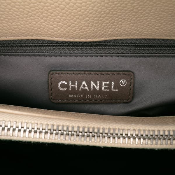 Pre-owned Chanel Caviar Grand Shopping Tote Brown