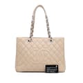 Miniatyrbillede 10 af 10: Pre-owned Chanel Caviar Grand Shopping Tote Brown
