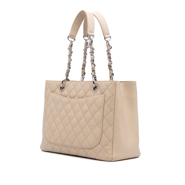 Pre-owned Chanel Caviar Grand Shopping Tote Brown