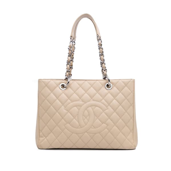Pre-owned Chanel Caviar Grand Shopping Tote Brown