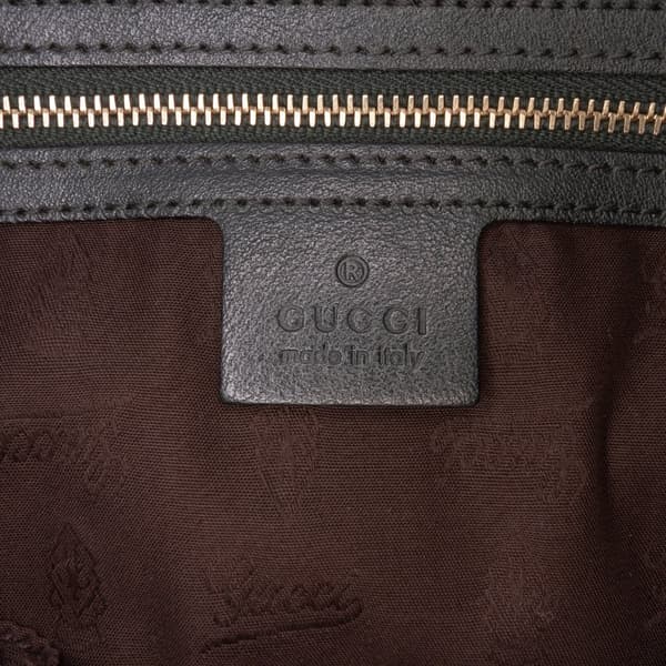 Pre-owned Gucci Large GG Canvas GG Charm Tote Brown