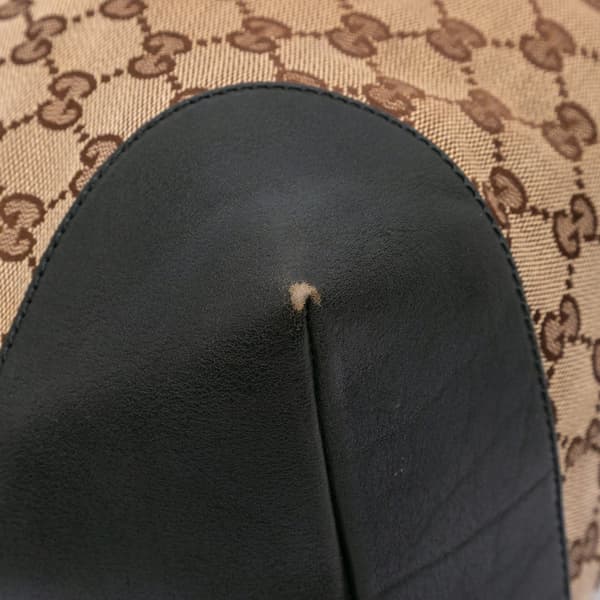 Pre-owned Gucci Large GG Canvas GG Charm Tote Brown