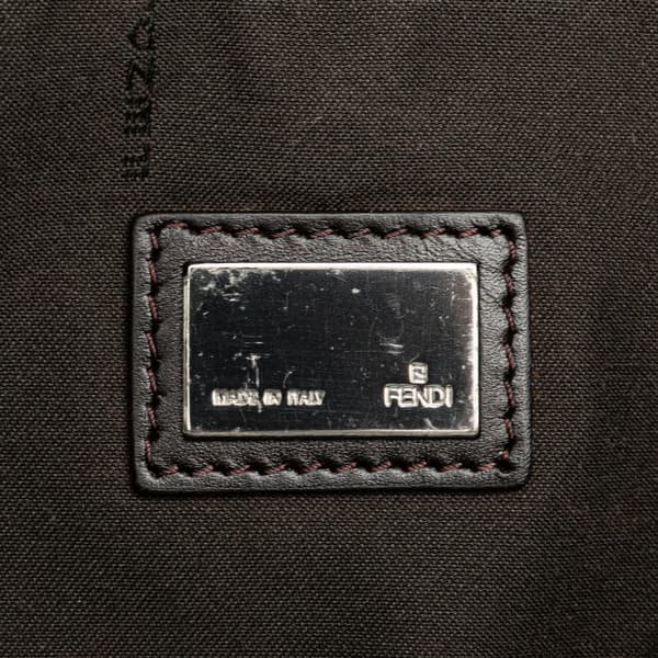 Pre-owned Fendi Zucchino Canvas Tote Brown