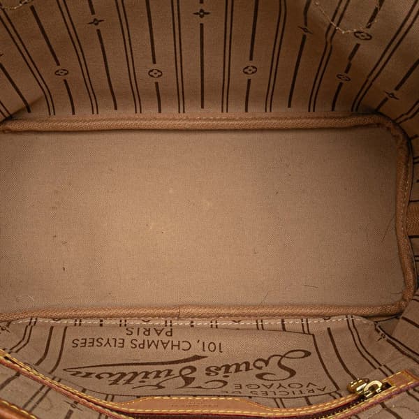 Pre-owned Louis Vuitton Monogram Neverfull PM Brown