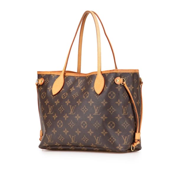 Pre-owned Louis Vuitton Monogram Neverfull PM Brown