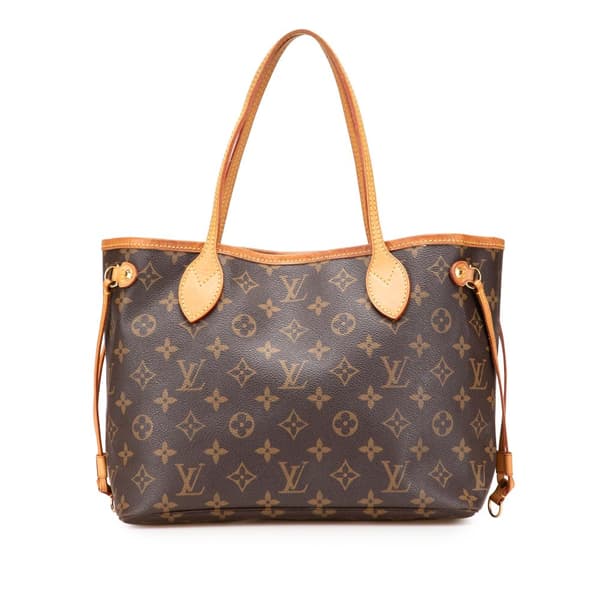 Pre-owned Louis Vuitton Monogram Neverfull PM Brown