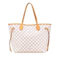 Miniatyrbild 1 av 9: Pre-owned Louis Vuitton Damier Azur Neverfull MM White
