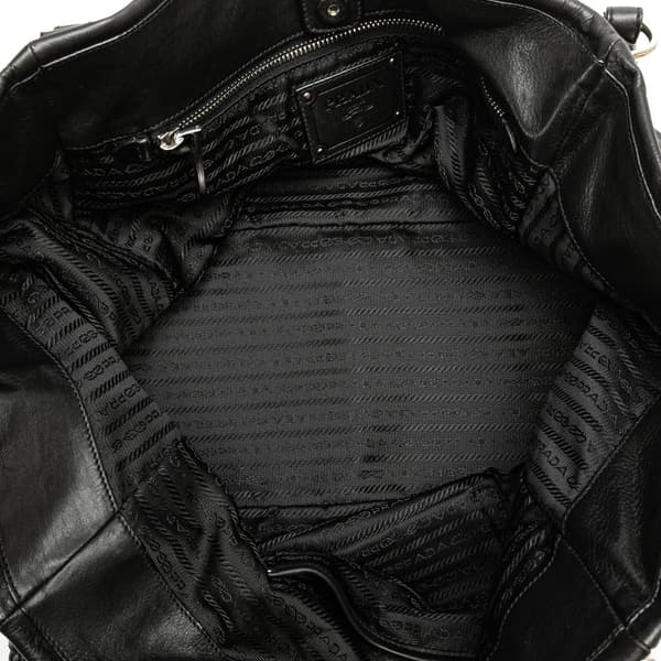 Pre-owned Prada Soft Calf Tote Black