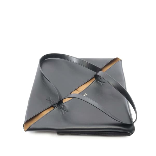 Pre-owned LOEWE Large Calfskin Puzzle Fold Tote Black