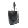 Miniatyrbillede 2 af 9: Pre-owned LOEWE Large Calfskin Puzzle Fold Tote Black