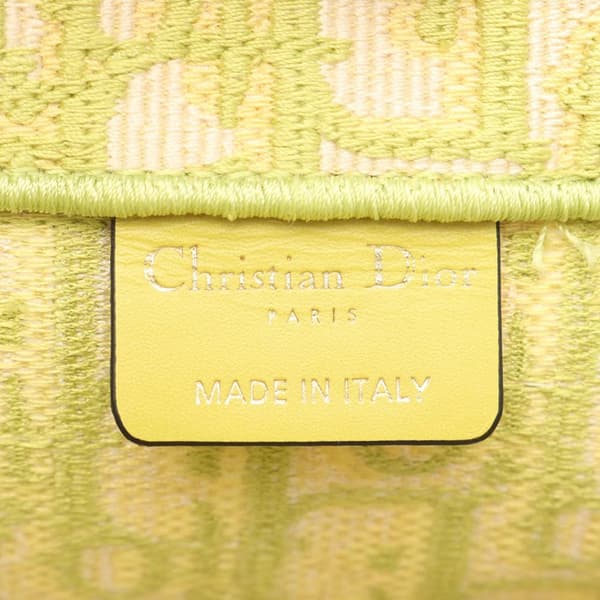 Pre-owned Dior Large Oblique Canvas Book Tote Green